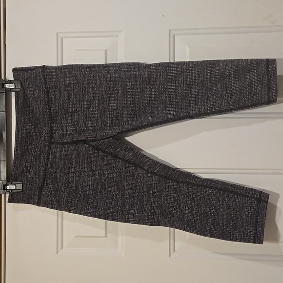 Lululemon Wunder Under Crop II Space dye Black Slate. Size 8 - Picture 1 of 9